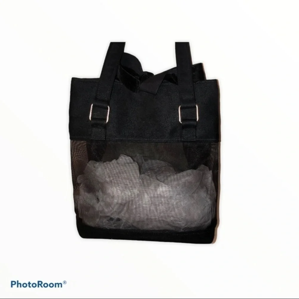 Givenchy black parfum tote cosmetic bag